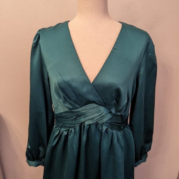 Anthropologie Nikasha Embroidered Satin Dress - Picture 12 of 13